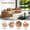 Extra Large Modular Compressed Sofa, 181.10 × 78.15 × 26.18-inch Oversized Sectional Couch, Vacuum Packed for Easy Shipping