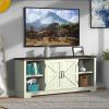 TV Stand for 80 Inch TV, Entertainment Center with Storage Cabinets, Mid Century Modern Media TV Console Table for Living Room Bedroom