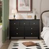 7 Drawer Dresser for Bedroom, Storage Cabinet With Metal Handles, Modern Closet Of Drawers for Living Room