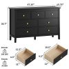 7 Drawer Dresser for Bedroom, Storage Cabinet With Metal Handles, Modern Closet Of Drawers for Living Room