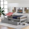 Simple Twin Size Platform Bed with two Drawers