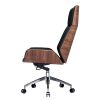 Genuine Leather Ergonomic Office Chair Boss Swivel Armless Seat Chair High Back