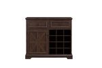 Farmhouse Buffet Cabinet with Storage Sideboard with 2 Drawers, Wine Bar Cabinet with Removable Wine Racks Storage Shelves