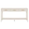 High-Quality Entryway Console Table with Vertical Stripe Drawers, Long Legs,Suitable for Entryway, Hallway, Living Room, Foyer, Corridor