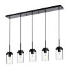 5 Lights Kitchen Island Lighting Modern Linear Chandeliers for Dining Room