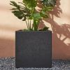 20 Inch Square Concrete Planter,Durable for All-Weather Use with Drainage Hole, Large Square Planter for Outdoor and Indoor Plants