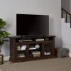 Modern TV Stand for up to 65 Inch TVs, Entertainment Center Farmhouse TV Cabinet Media Console Table with Glass Doors for Living Room