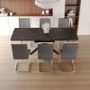 62.4" extendable 78.15" dining Table Set for 6-8 Person for Dining Room