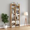 11-Tier Modern Book Organizer Bookcase with Anti-Tipping Kits